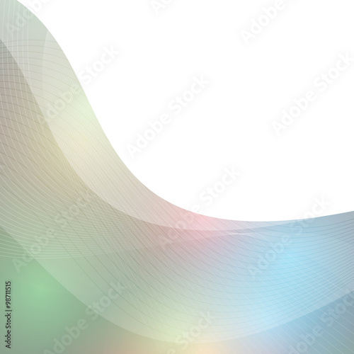line and wave abstract background, vector illustration