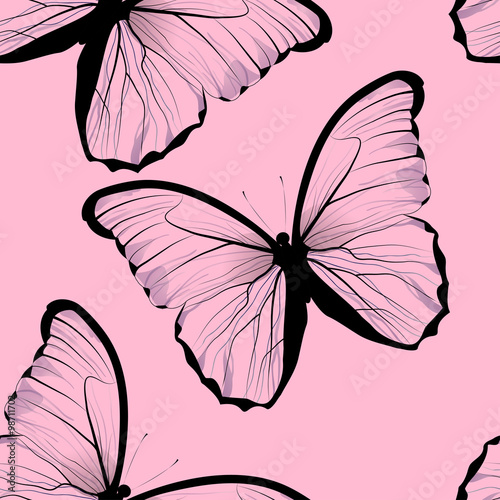 seamless tiling repeating butterfly pattern 
