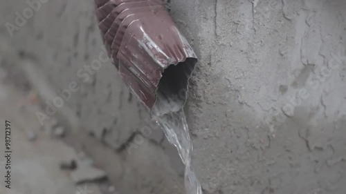 Rain in Gutter