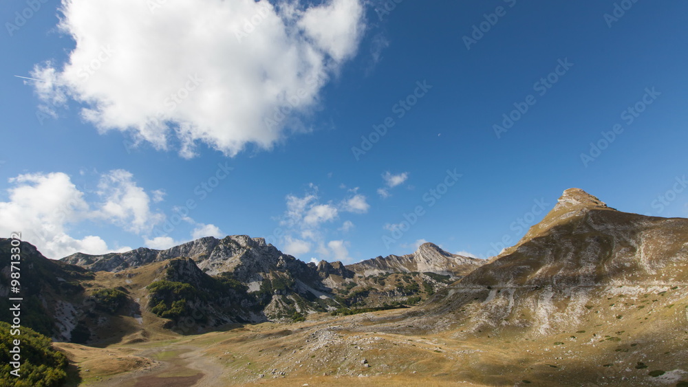time lapse of Mountains inside a national park Durmitor time lapse of Mountains inside a national park Durmitor