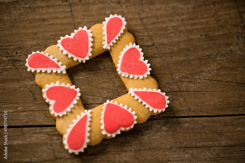 Fototapeta Naklejka Na Ścianę i Meble -  Valentine cookie