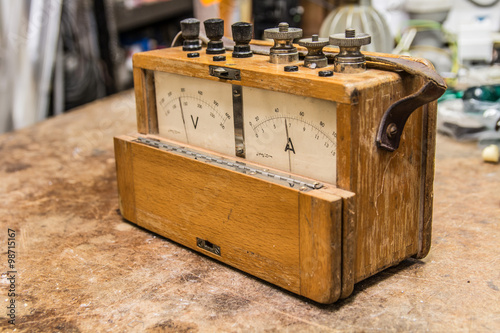 Vintage analog electric meter