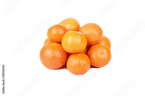 Pile of mandarine fruit