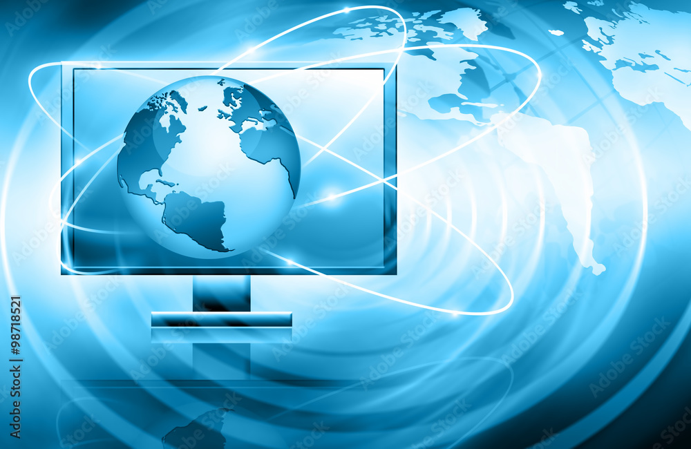 Television and internet production technology concept Television and internet production technology concept