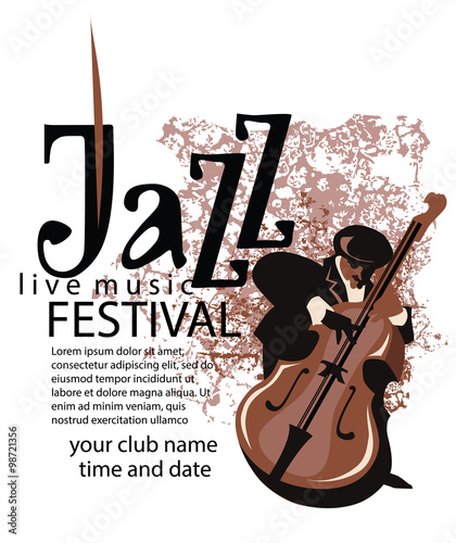 Jazz poster concept. 