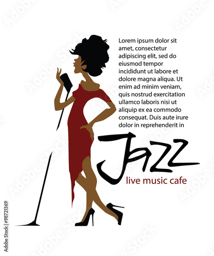 Musicians design concept set with jazz music players and singers.