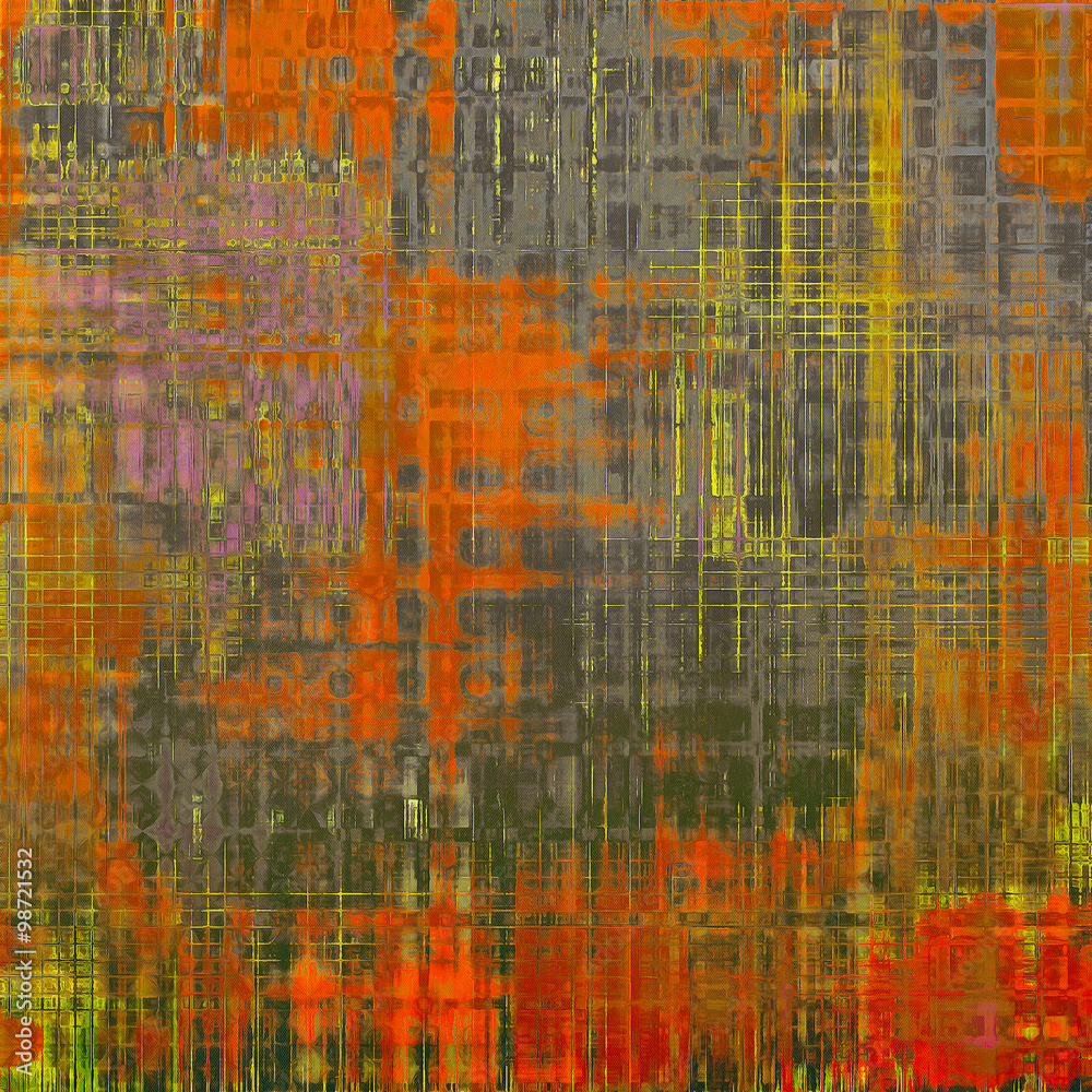 Rough grunge texture. With different color patterns: brown; purple (violet); black; green; red (orange)