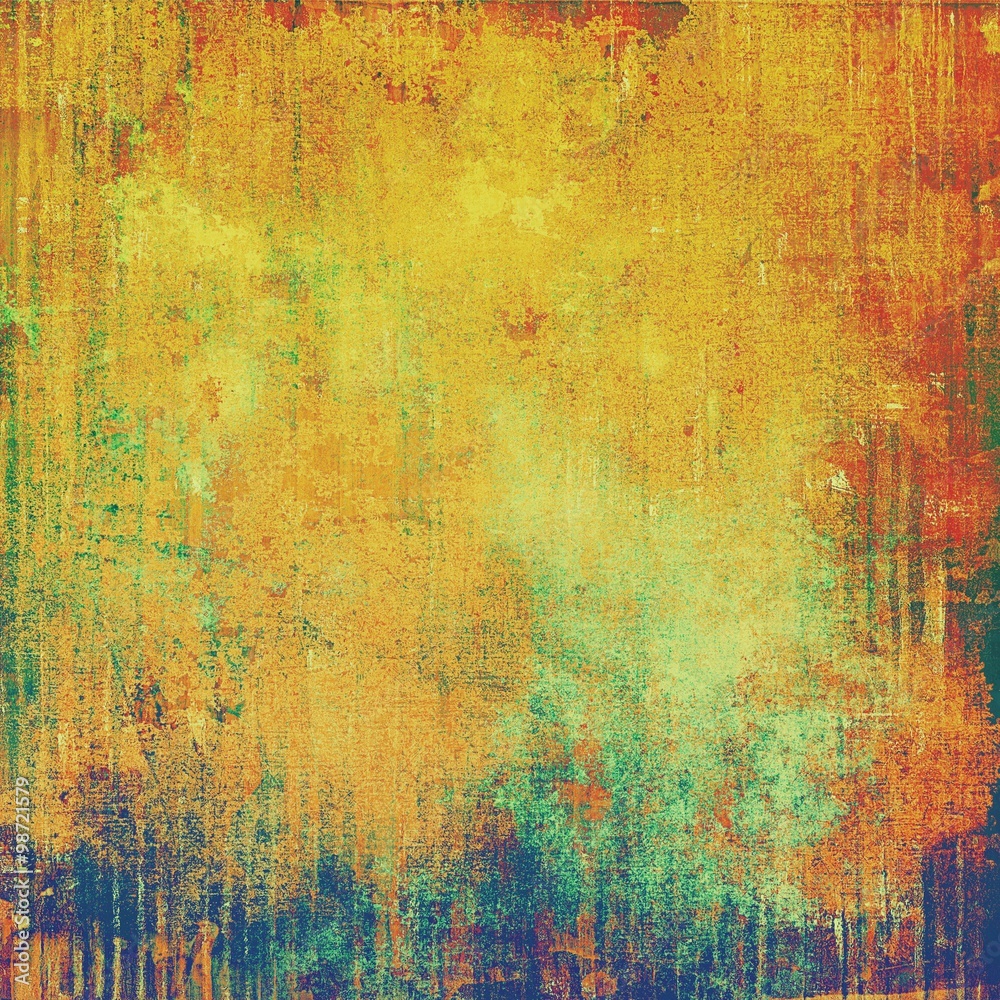 Textured old pattern as background. With different color patterns: yellow (beige); brown; blue; green; red (orange) Textured old pattern as background. With different color patterns: yellow (beige); brown; blue; green; red (orange)