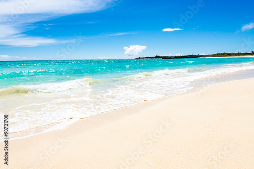 Sea  beach  seascape. Okinawa  Japan.