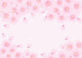 桜咲く背景　ピンク　キラキラ