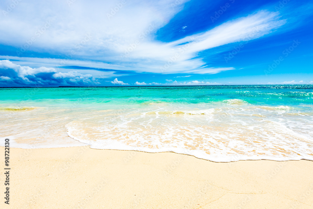 Sea, beach, seascape. Okinawa, Japan.