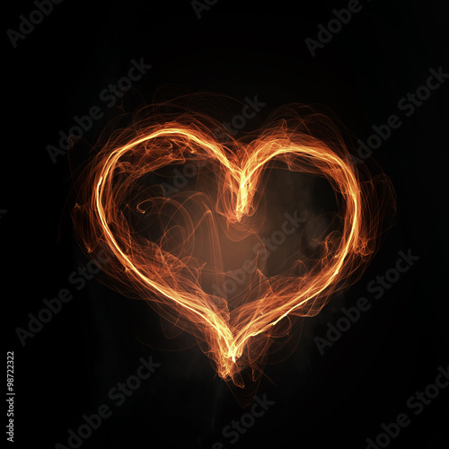 Passionate love heart