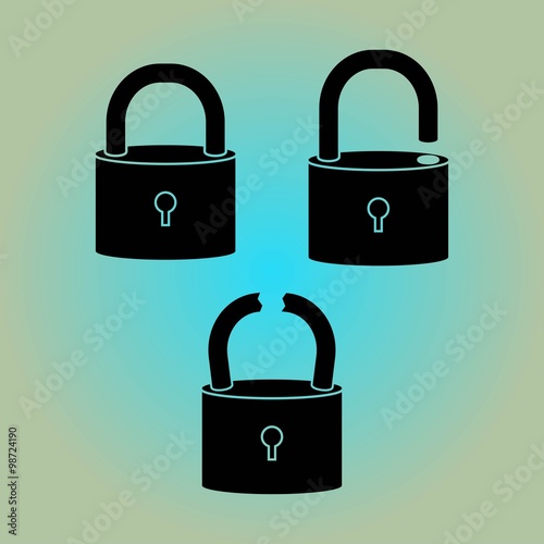 Lock vector icon