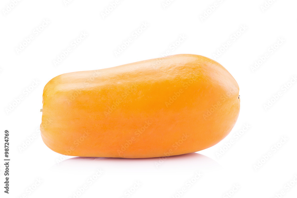 ripe papaya isolated on a white background ripe papaya isolated on a white background