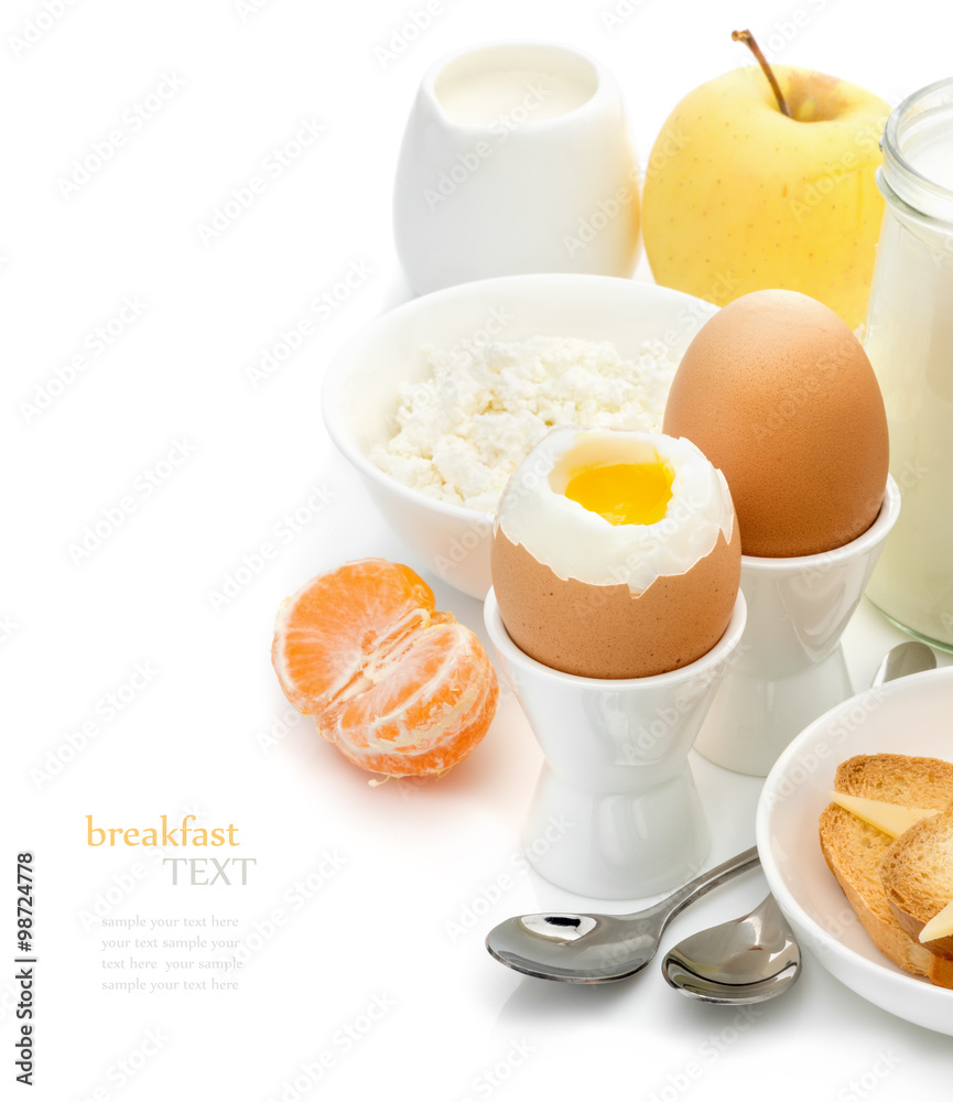 Healthy delicious breakfast - obrazy, fototapety, plakaty 