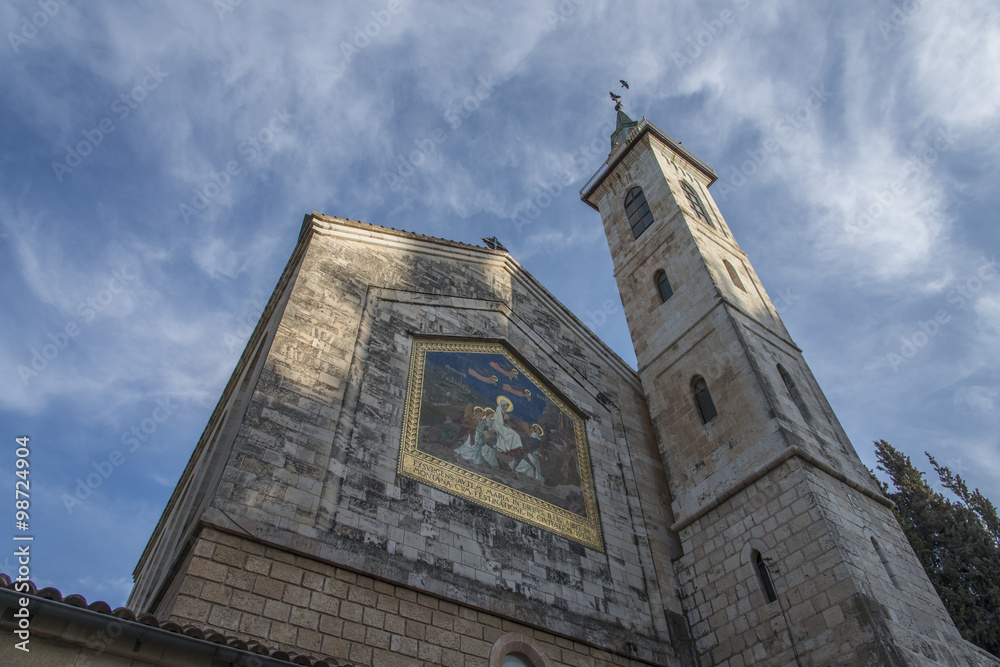 Obraz premium The Church of Visitation, Ein-Kerem, Jerusalem, Israel