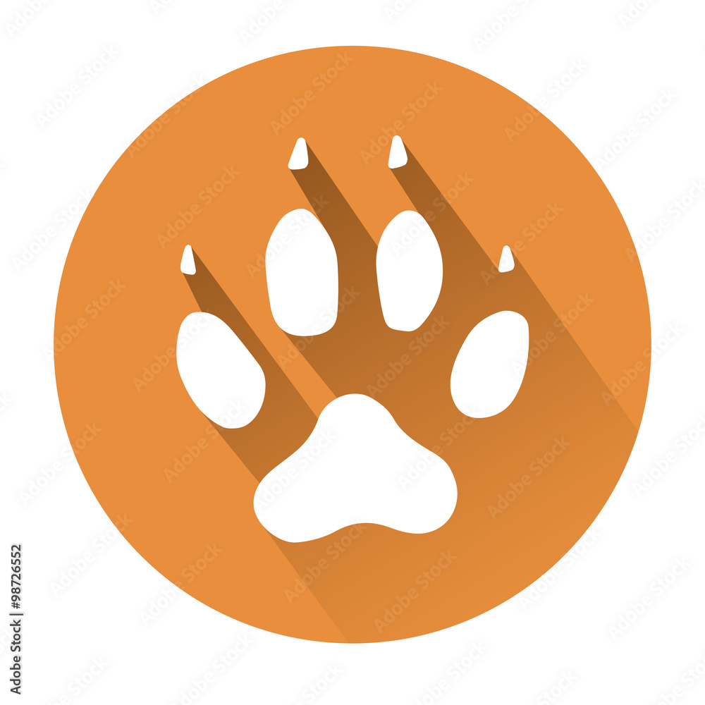 Fototapeta premium dog paw print