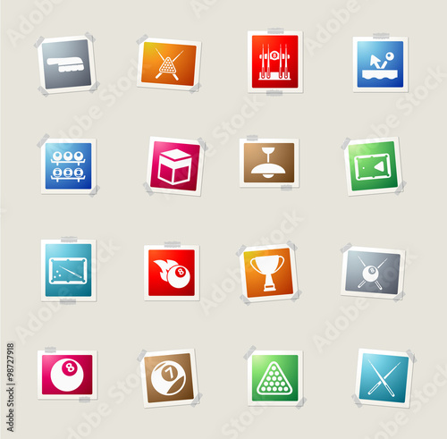 Billiards simply icons