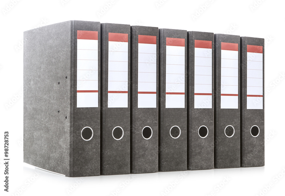 folders isolated on white background folders isolated on white background