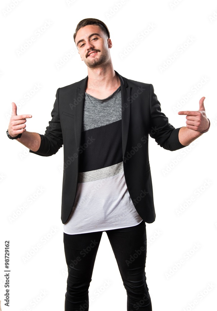 Fototapeta premium Man proud of himself