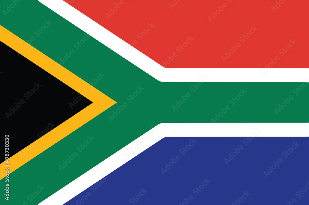 Naklejka premium Vector of South African flag