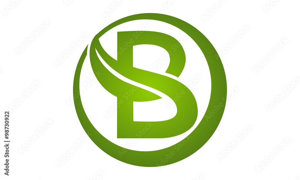 Letter B Leaf Letter B Leaf