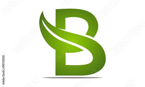 Letter B Leaf
