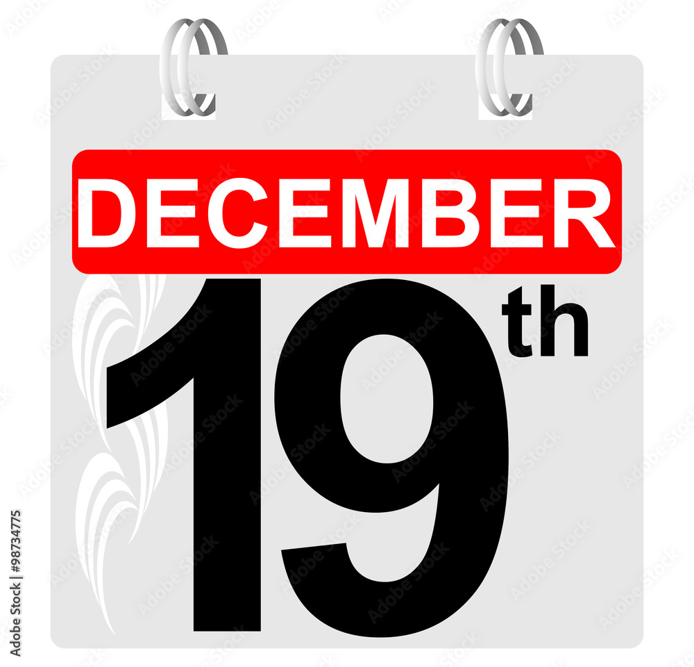19th december calendar with ornament 19th december calendar with ornament