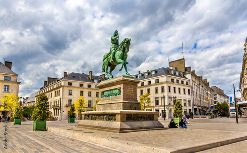Monument of Jeanne d'Arc in Orleans, France photo