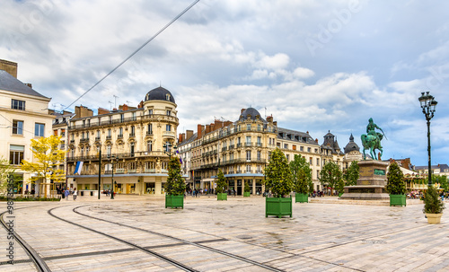 Place du Martroi, the main square of Orleans - France photo