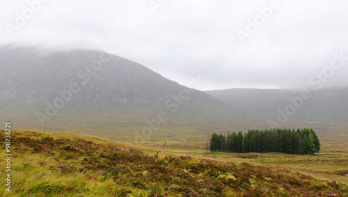 Exotic landscape from the Highlands of Scotland. photo