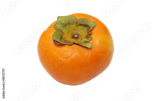 isolated persimmon on white background