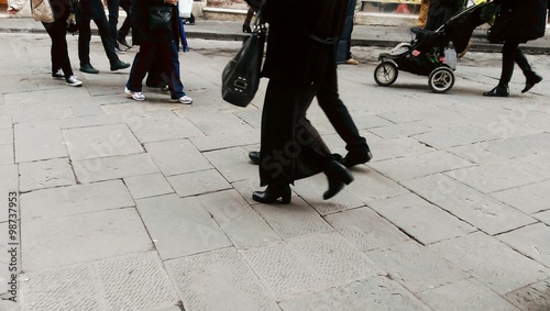 People walking in an urban center © mubi