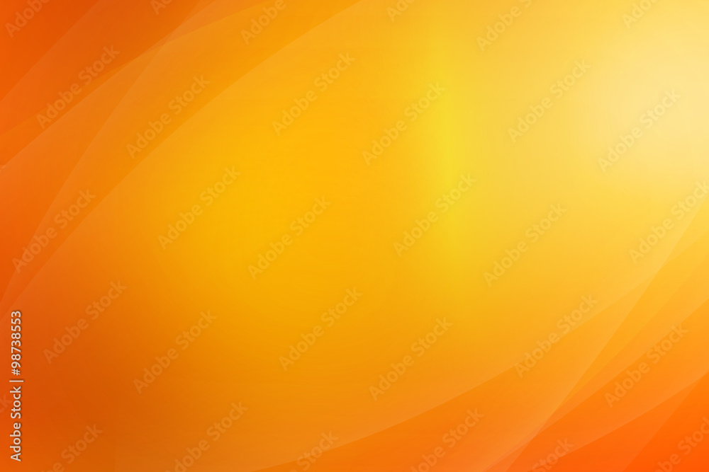 Orange Abstract festive background with bokeh defocused lights