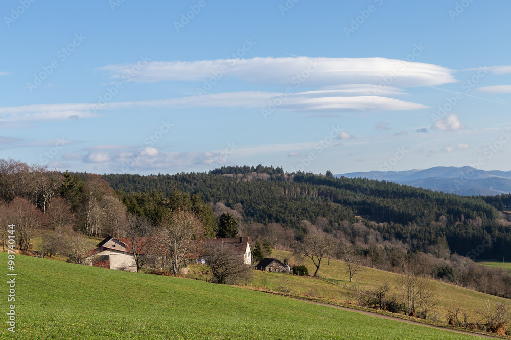 Obraz premium nuage lenticulaire