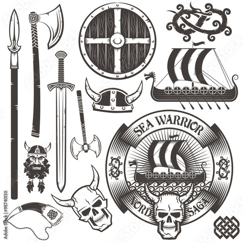 Viking logo and items