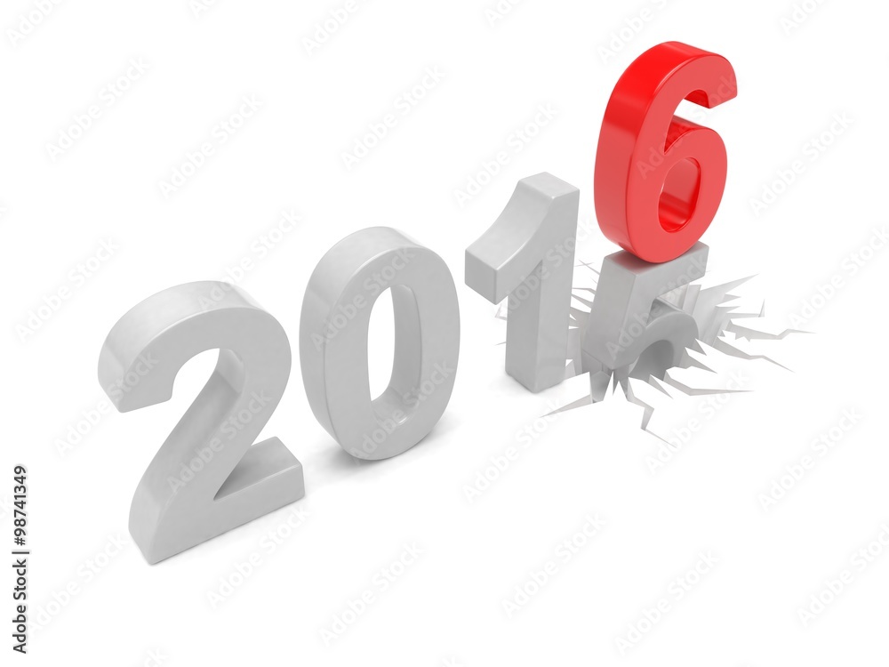 2015-2016 change new year 2016 isolated 2015-2016 change new year 2016 isolated