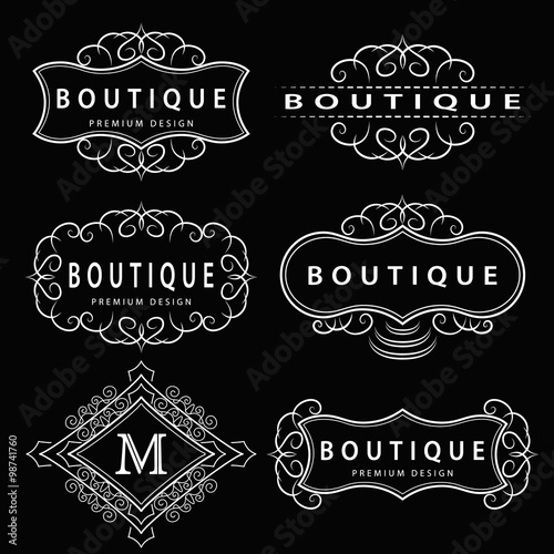 Monogram design elements, graceful template. Calligraphic elegant line art logo design. Letter emblem sign for Royalty, business card, Boutique, Hotel, Heraldic. Vector illustration