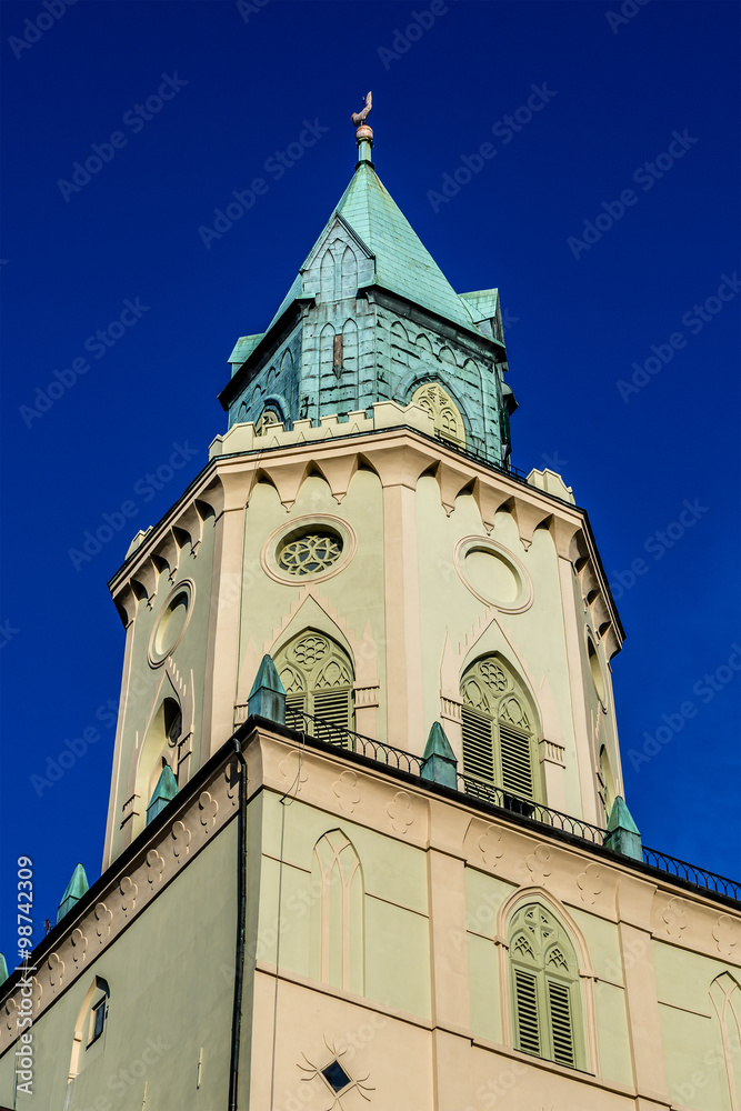 Trynitarska tower near John Baptist Cathedral. Lublin, Poland.