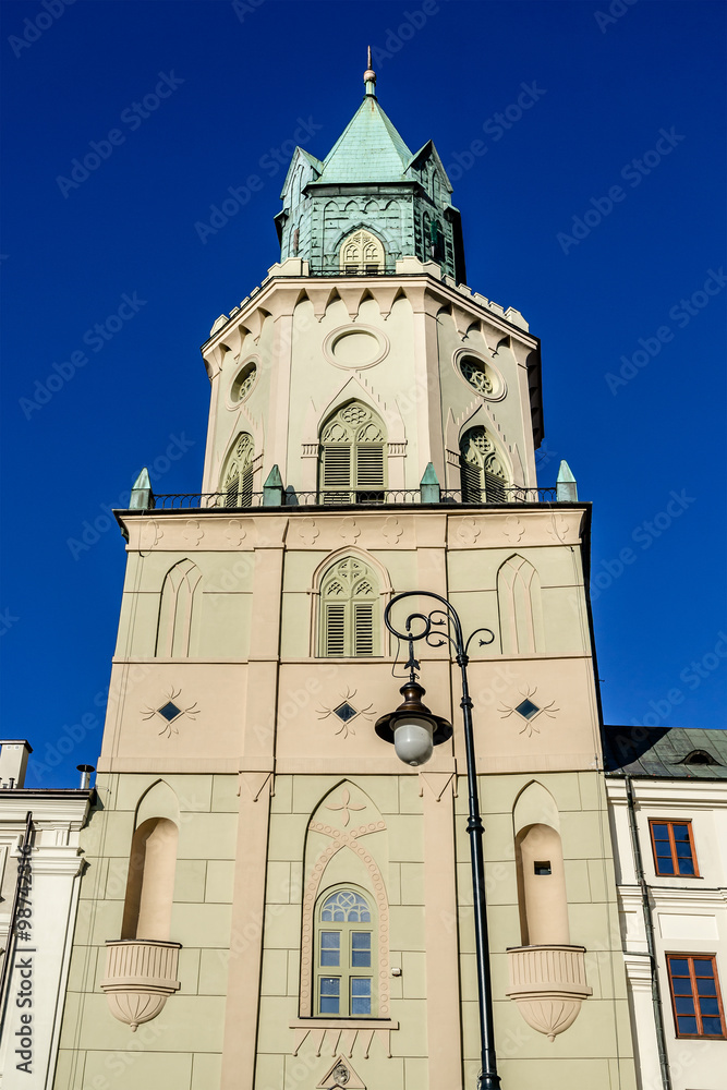 Obraz premium Trynitarska tower near John Baptist Cathedral. Lublin, Poland.