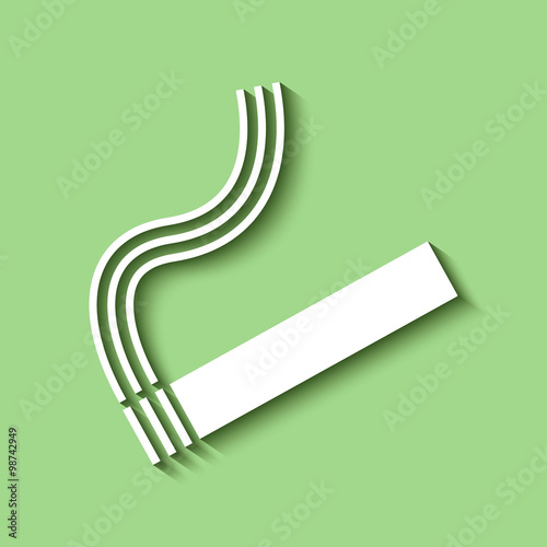 Logo cigarette. photo