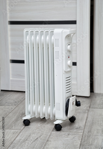 an electric heater in the room