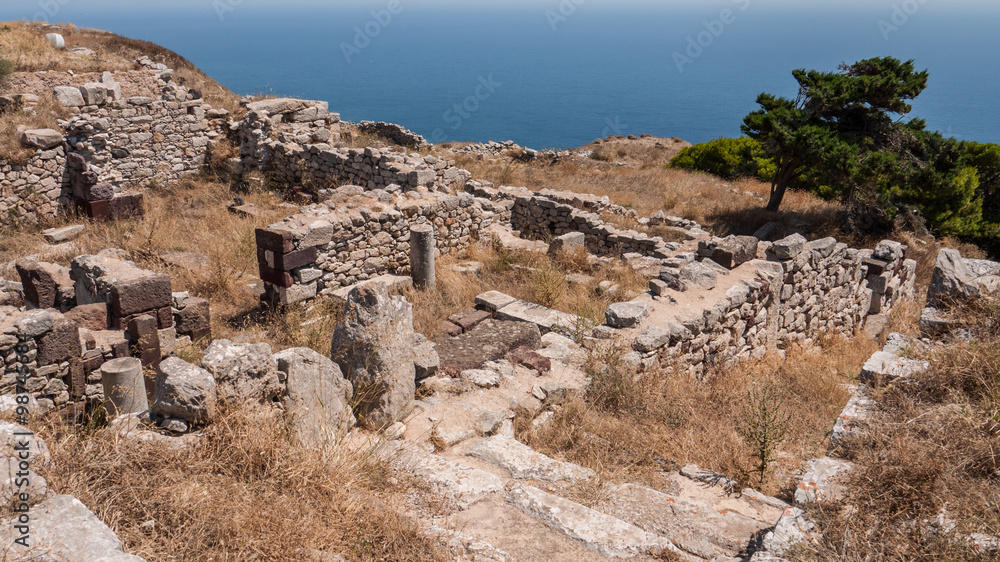 Santorini. Greece. Ancient Thera.