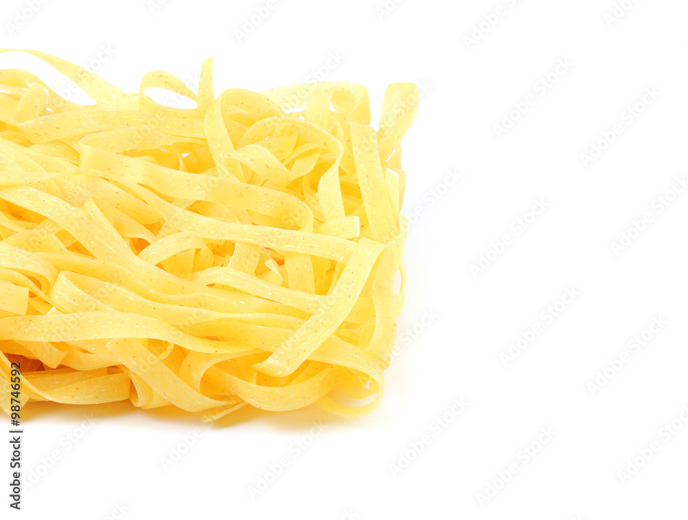 Egg noodles.Pasta closeup.