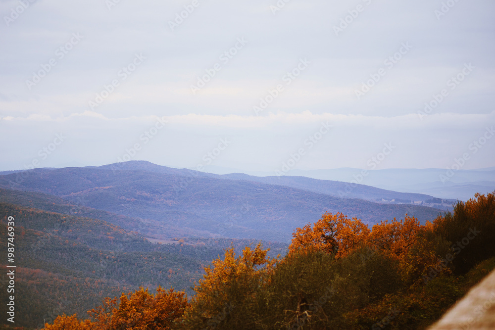 autumn tuscan landscape