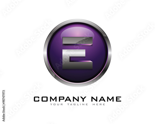 3D Letter E Color Chrome Logo Free Download 3D Letter E Color Chrome Logo - GFXLoad
