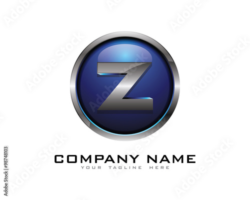 Free Download 3D Letter Z Color Chrome Logo - GFXLoad