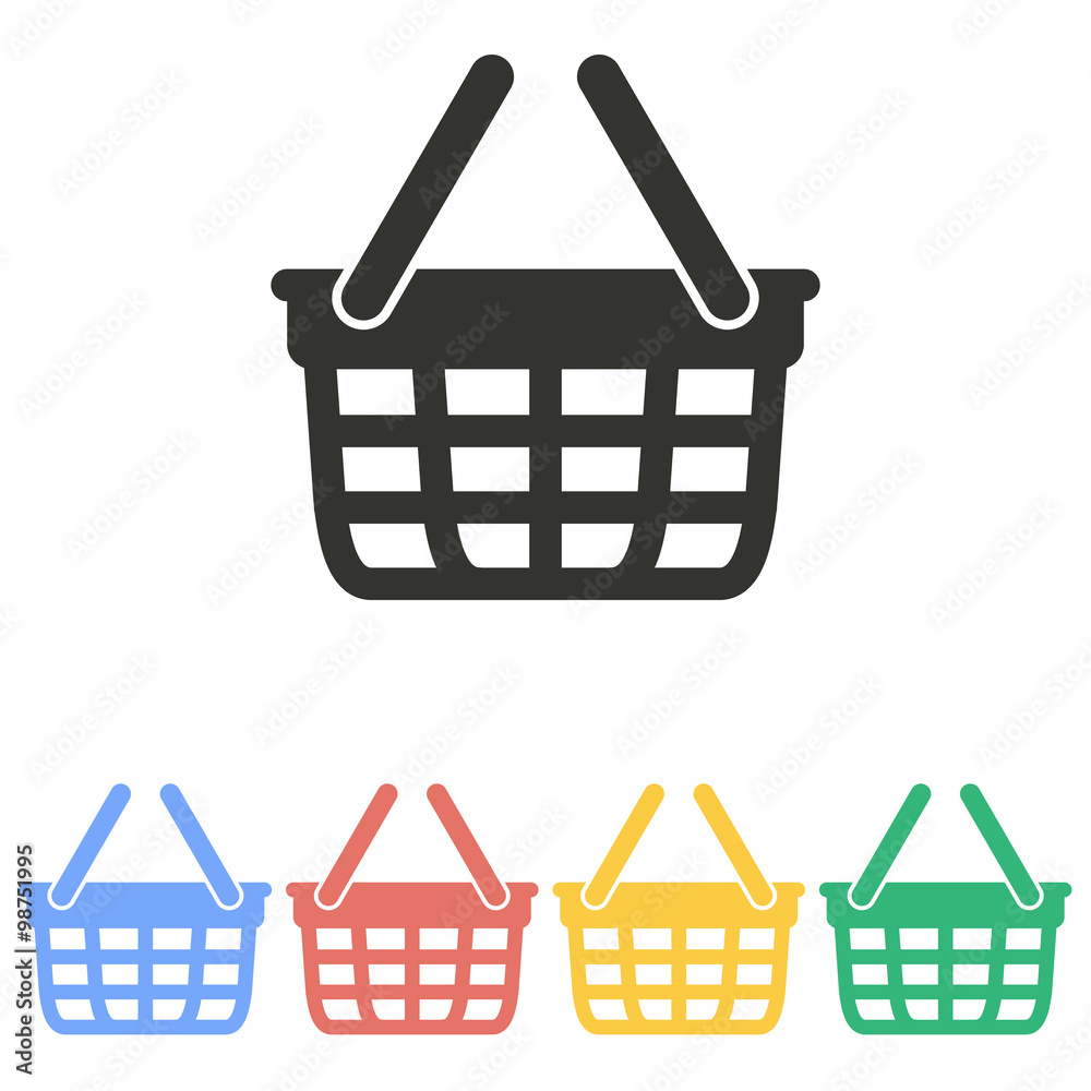Shopping basket - vector icon. Shopping basket - vector icon.