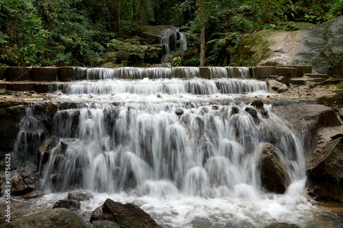 Small waterfall in the rainy season © noppharat
