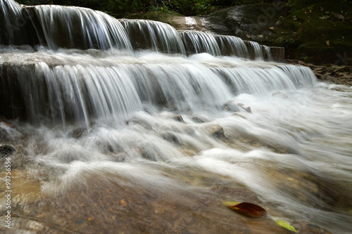 Fototapeta Naklejka Na Ścianę i Meble -  Small waterfall in the rainy season